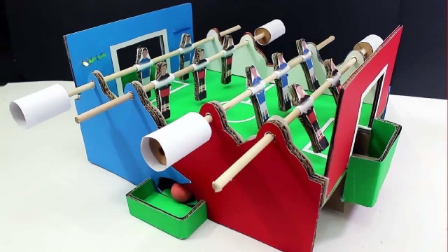 这才叫大神,自制趣味足球游戏机,看完我赶紧做了一台