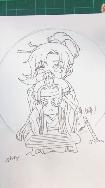 繪畫:魔道祖師#道友們,這幅畫滿意了嗎?#動漫二次元