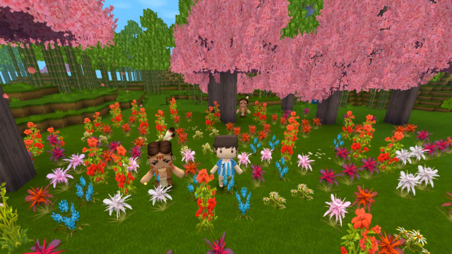 迷你世界微电影:小朋友妄想把花海搬回家,哪是这么容易!