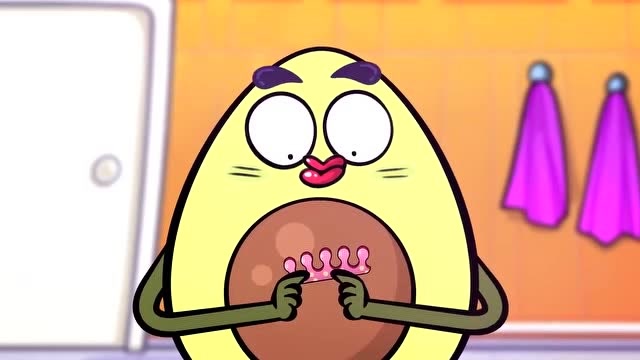 鳄梨动画:鳄梨先生化妆,这妆容美若天仙