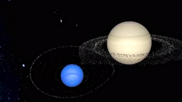 当天王星距离土星太近时!