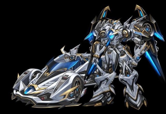 qq飞车随风:2019年新版本首发t2雷电神王精品t2机甲