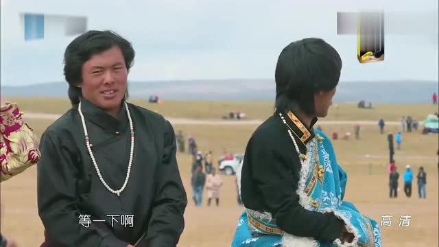 金世佳挑战小岳岳拉巴牛,她的鼓励让他斗志高涨,成功拿下小岳岳