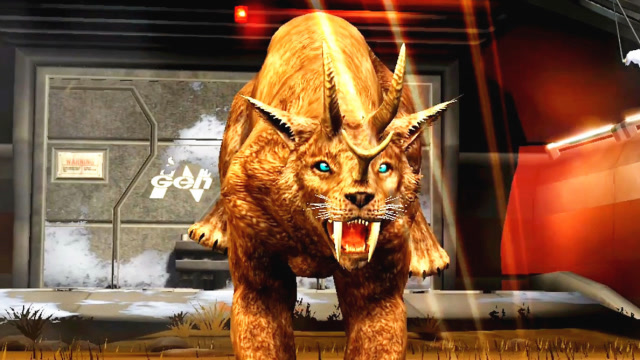 小鸢解说 侏罗纪世界1484剑齿奇角鹿来咯!神兽四不像?