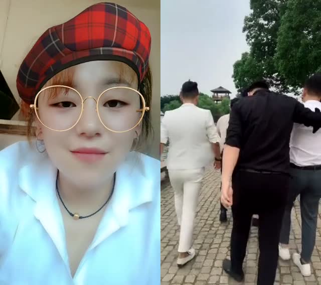 和宇豪教官一起合拍谁戴谁美贝雷帽