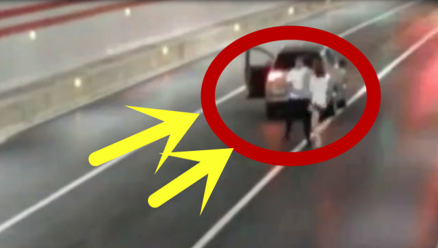 情侣高速隧道内停车"互撕"打耳光,网友:实力"作死"