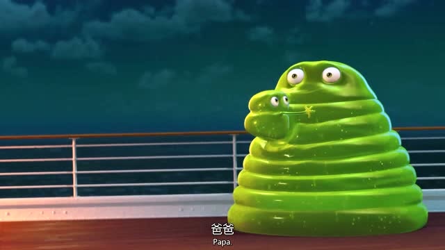 精灵旅社3:没想到史莱姆晕船,吐出了一个小家伙,叫自己爸爸