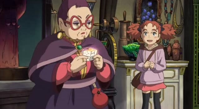 玛丽和魔女之花:女孩情急之下,拿出一张快递纸条糊弄校长