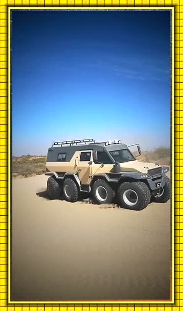 这才是真正的越野车,沙漠中的巨无霸,知道这是什么车吗?