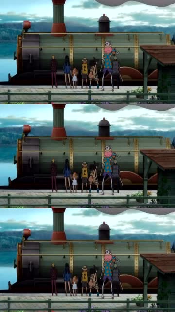 海贼王:海上列车路飞一伙上去了