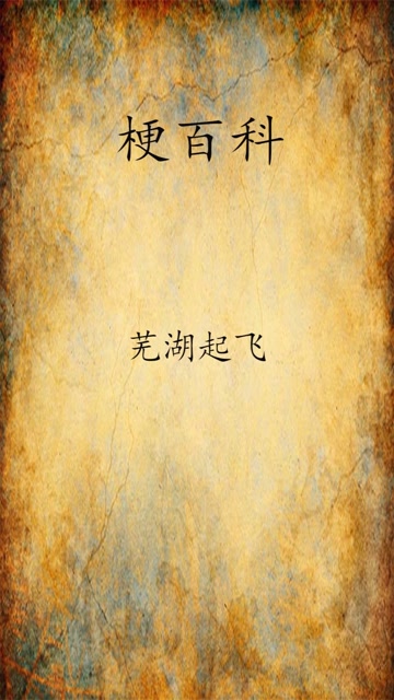 梗百科:芜湖起飞.
