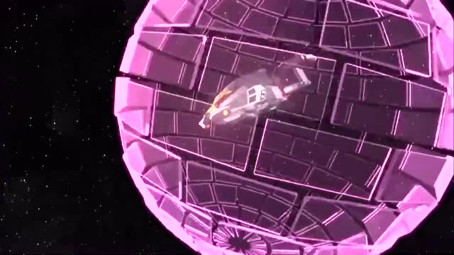 铠甲勇士刑天小队追击路法飞船在太空进行激战