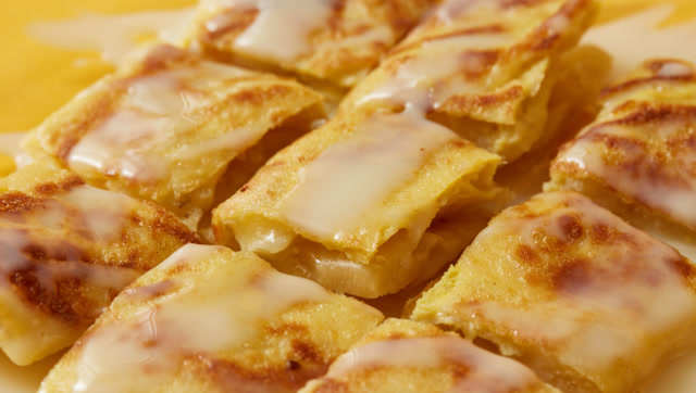 香甜美味的泰式香蕉煎饼,自己在家就能做!