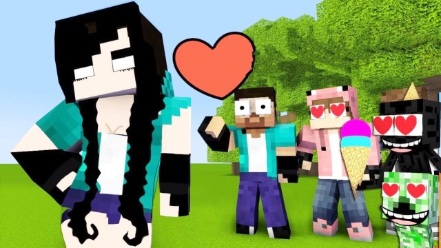 minecraft动画《美女学院》him娘化有多可爱?瞬间被颜值征服!