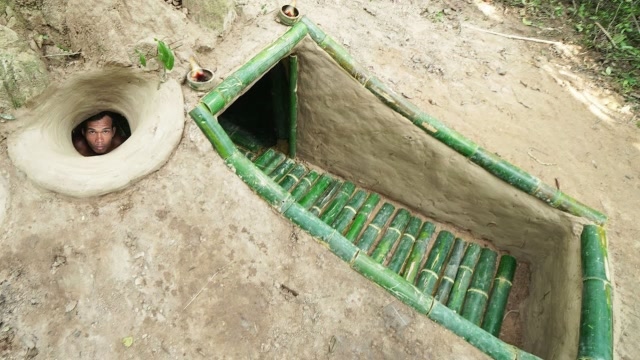 牛人野外花费5小时打造地下房屋,成品简直惊艳众人,网友:太有才了吧!