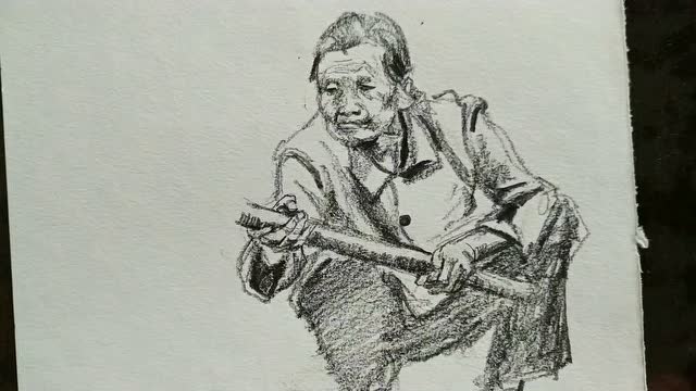 老人速写教程