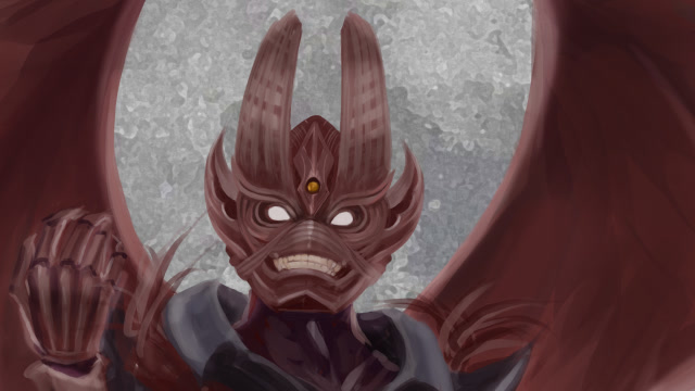 板绘练习:牙狼中的霍拉神牙,喜欢的特摄皮套系列第三张