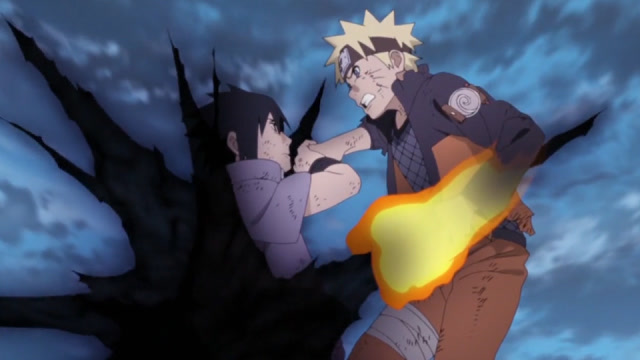 终结之谷:轮回眼须佐能乎vs仙法九尾模式,鸣佐二人终极对决