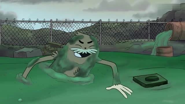 咱们裸熊:查理为了救胖达,自己却在不断下沉中