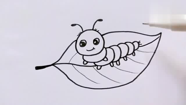 可爱的小虫子简笔画