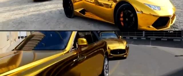 急先锋:黄金悍马,黄金宾利,黄金劳斯莱斯,看看都过瘾