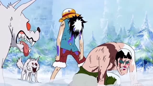 冯克雷死战狼群,路飞霸王色吓退狼群