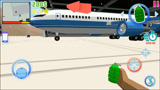 沙盒趣味模拟器：格斗小子发现大飞机，高兴不已！