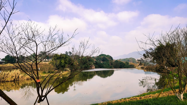 重庆市北碚区歇马磨滩河风光