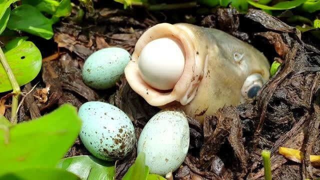 自然奇观——鱼下蛋