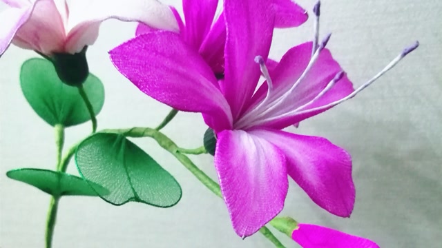 手工丝网花紫荆花教程手工diy解压手工