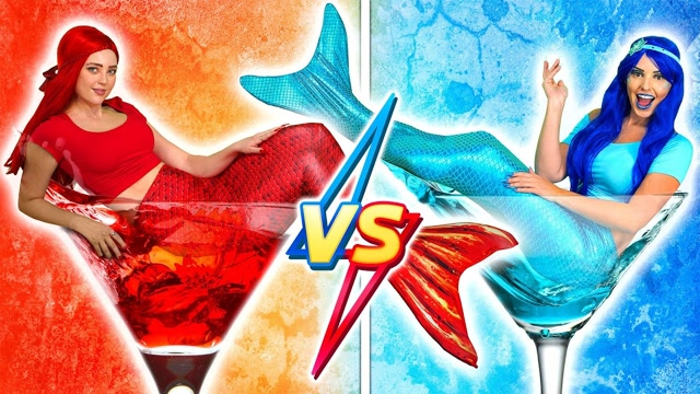 冰美人鱼vs火美人鱼,到底谁的美貌更胜一筹?结果让人意外!