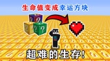 当我的世界血条变成幸运方块~ 而且还是随机的，会怎么样？