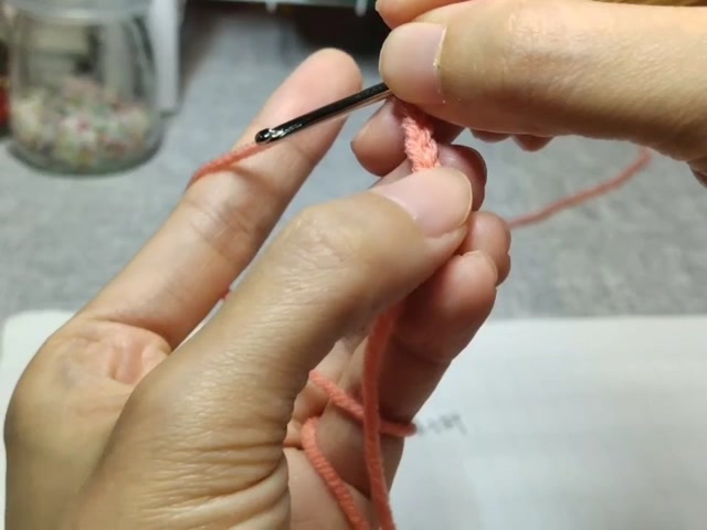 钩针基础针法教程之辫子针