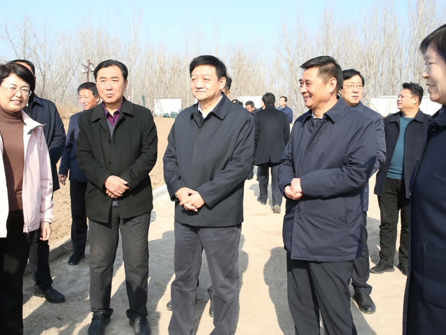 市人大常委会副主任王吉敏带领观摩团到我县就汾河流域(运城段)生态