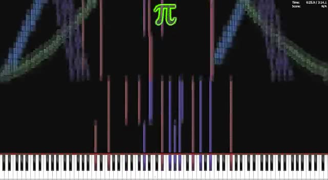 算术于艺术的结合黑乐谱圆周率歌3141592音符