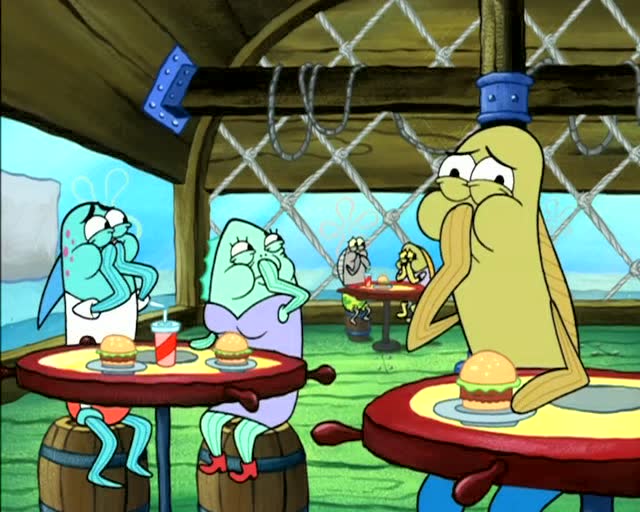 海绵宝宝第5季:派大星把餐厅客人吓跑