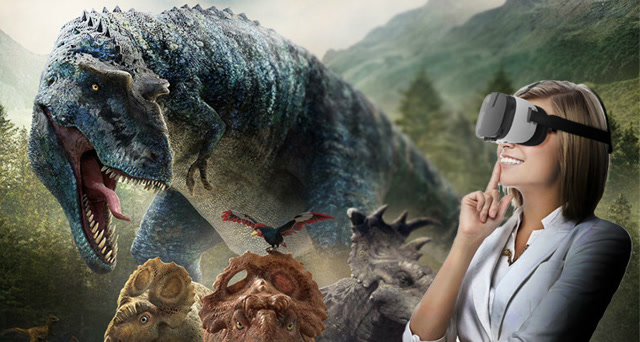 恐龙星球vr巨作,体验沉浸式家庭娱乐,让孩子在vr卡通游戏中学习