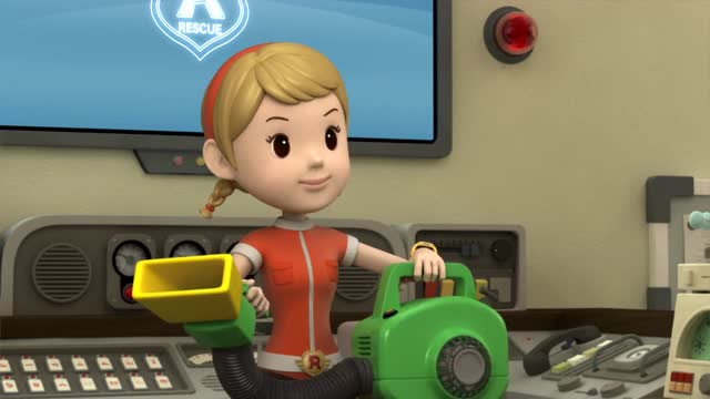 变形警车珀利:小娟又造了一个文件清洁箱 但是有点失误了