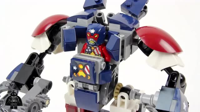 乐高超级英雄lego76077钢铁侠底特律钢铁铠甲攻击快拼