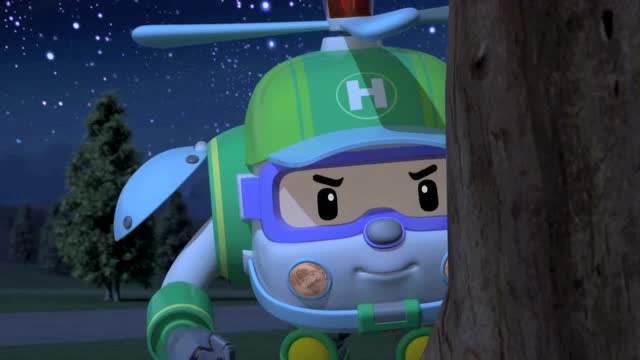 变形警车珀利:斯库比半夜不睡觉玩梦游