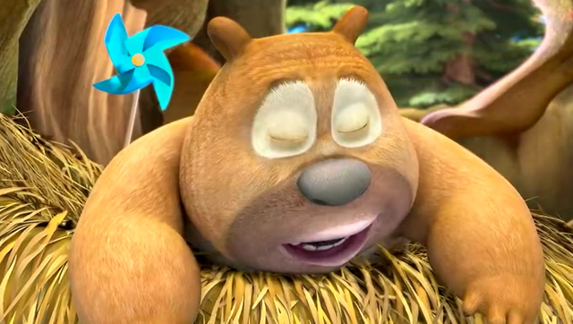 熊熊乐园 贪睡的熊二,都迟到了还在睡觉