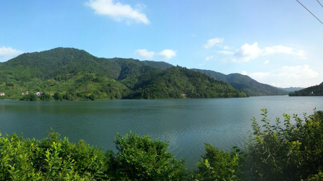 紫金白溪水库风光
