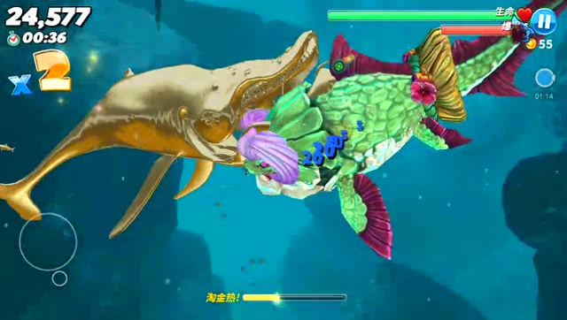 周姐解说饥饿鲨世界174期大妈邓氏鱼淘金任务好难啊