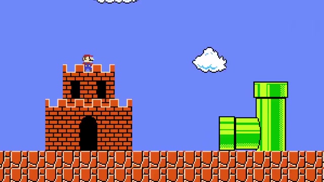 超级玛丽:搞笑!马里奥把城堡和下水道拆了.