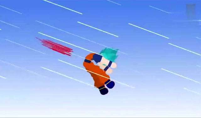 火柴人动画,超蓝悟空大战黑悟空,谁是卡卡罗特的最强形态