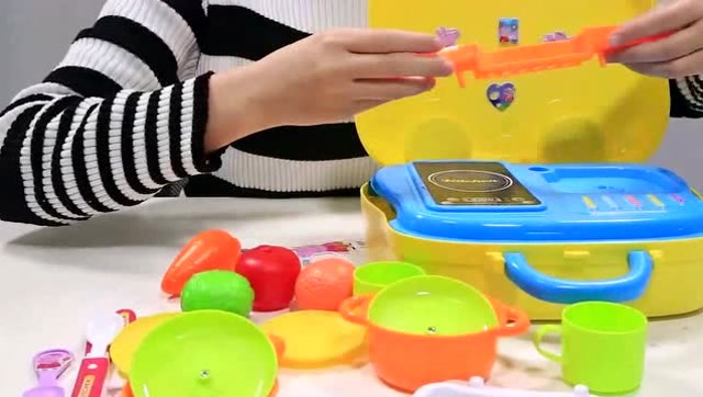 过家家厨房玩具 过家家烧饭玩具试玩 早教益智过家家玩具拼装