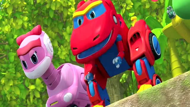 卡通动画片 帮帮龙探险队救起三角龙,帮帮龙出动