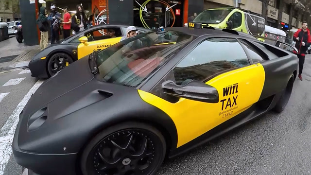 兰博基尼当出租车,起步价3286元,路人还抢着坐?