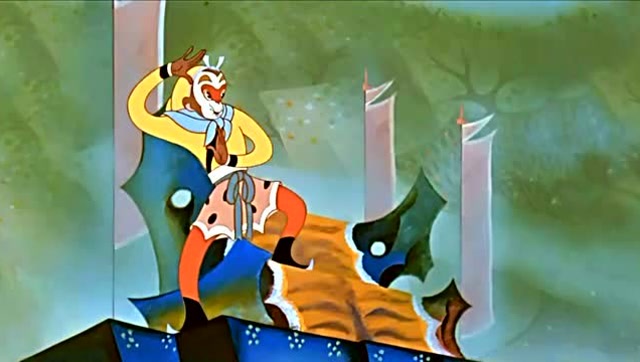 《大闹天宫》:齐天大圣花果山训练猴子猴孙,突然李靖带天兵天将来!