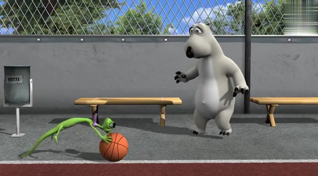 倒霉熊系列:打篮球打的很好